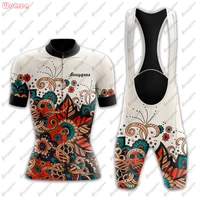 2023 NEW ORNAMENT Women Cycling Jerseys Sets MTB Cycling Clothing Breathable PRO Mountian Bicycle Clothes Bike Wear BOUYGUES 2
