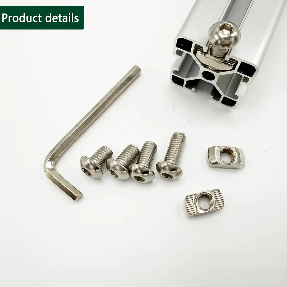 240pcs M5 T-Nut Screws for 2020 2040 2080 Aluminum Extrusion Includes 120pcs Socket Screws 120pcs Drop-in T-Nuts and Hex Wrench image 4