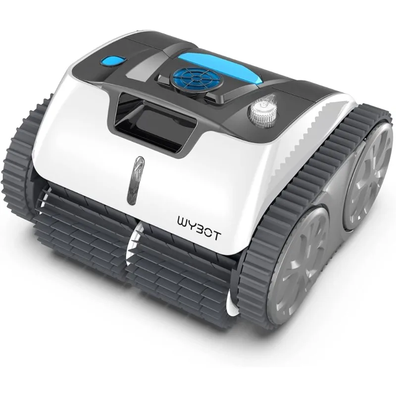 

WYBOT Robotic Pool Cleaner for In Ground Pools up to 60 FT in Length, Cordless Pool Vaccum with Wall Climbing Function
