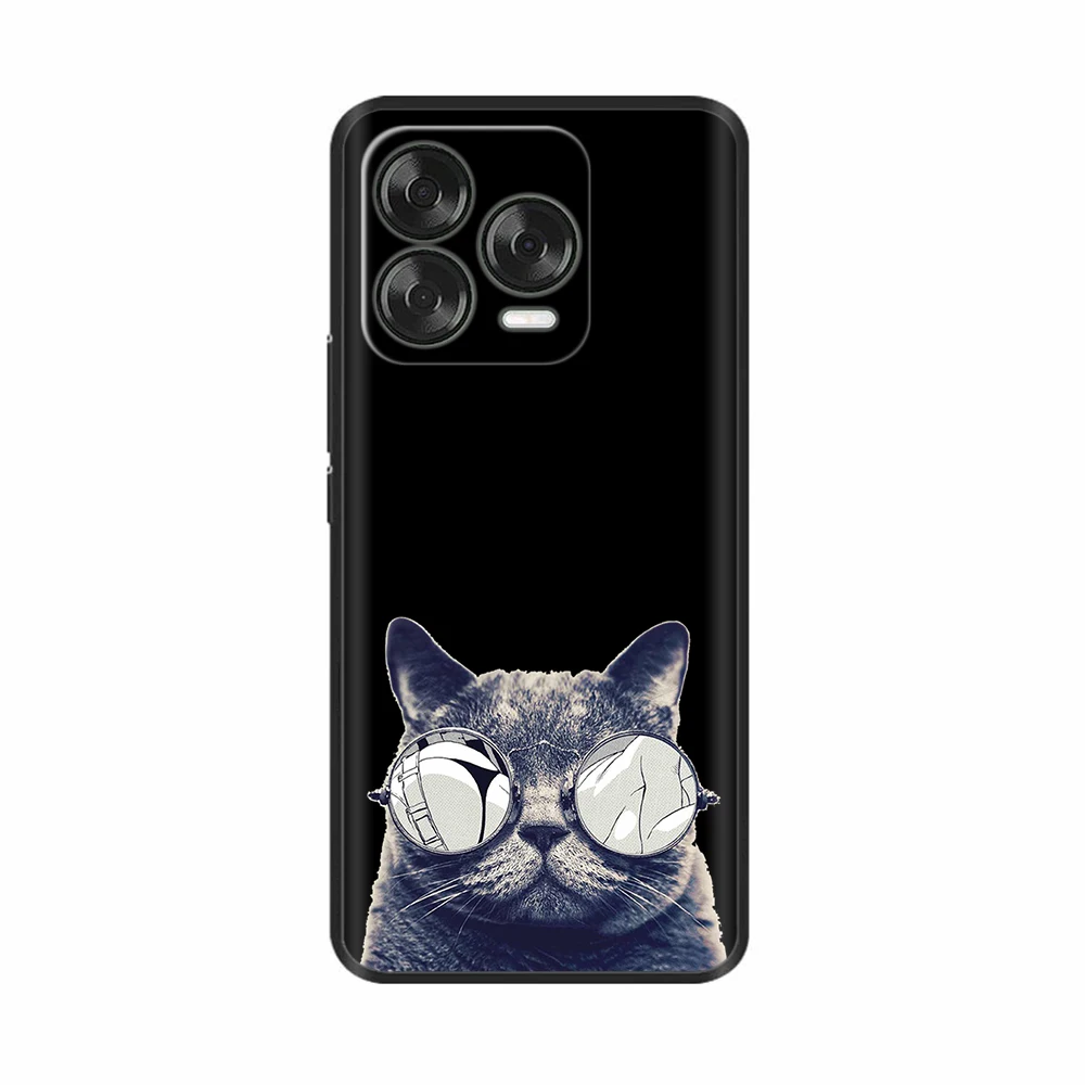 Luxury Black Silicone Back Cover - Elegant Design Case