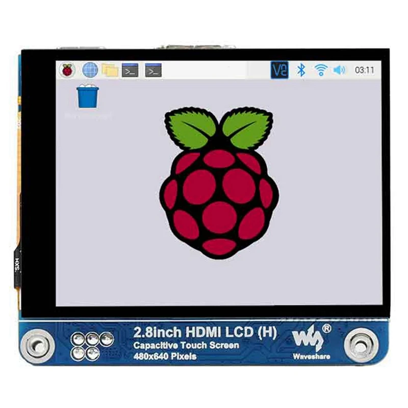 Waveshare 2.8 Inch LCD ÷ HDMI ȣȯ 480X640 뷮   ġ ũ ÷ ÷ 4B 3B +/Jetson Nano