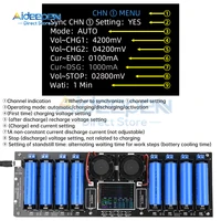 8 CH 18650 Lithium Battery Capacity Tester MAh Capacity Division Internal Resistance Measuring Module 18650 Battery Tester 1