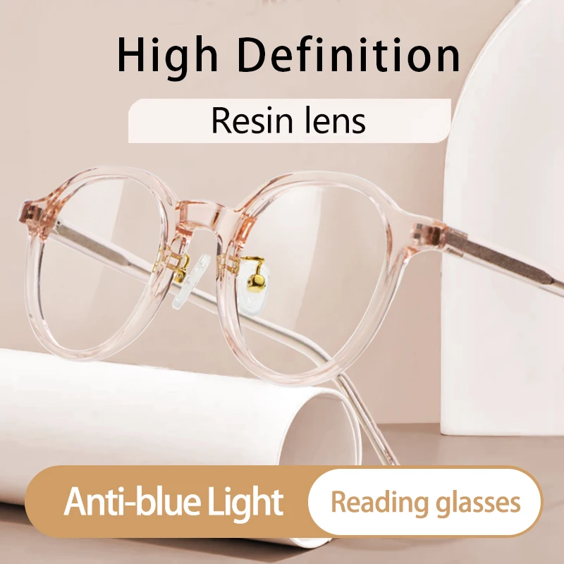 

Vintage TR90 Blue Light Blocking Reading Glasses for Women,Ultralight Eyeglasses Frame Anti Glare/Eyestrain Computer Readers