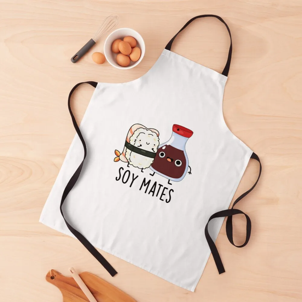 

Soy Mates Cute Soy Sauce Pun Apron aprons kitchen