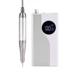 65w Coreless Motor Nail Drill 35000RPM Machine Rechargeable Powerful Cordless Efile Moving-coil LCD Display Lightweight Battery 6