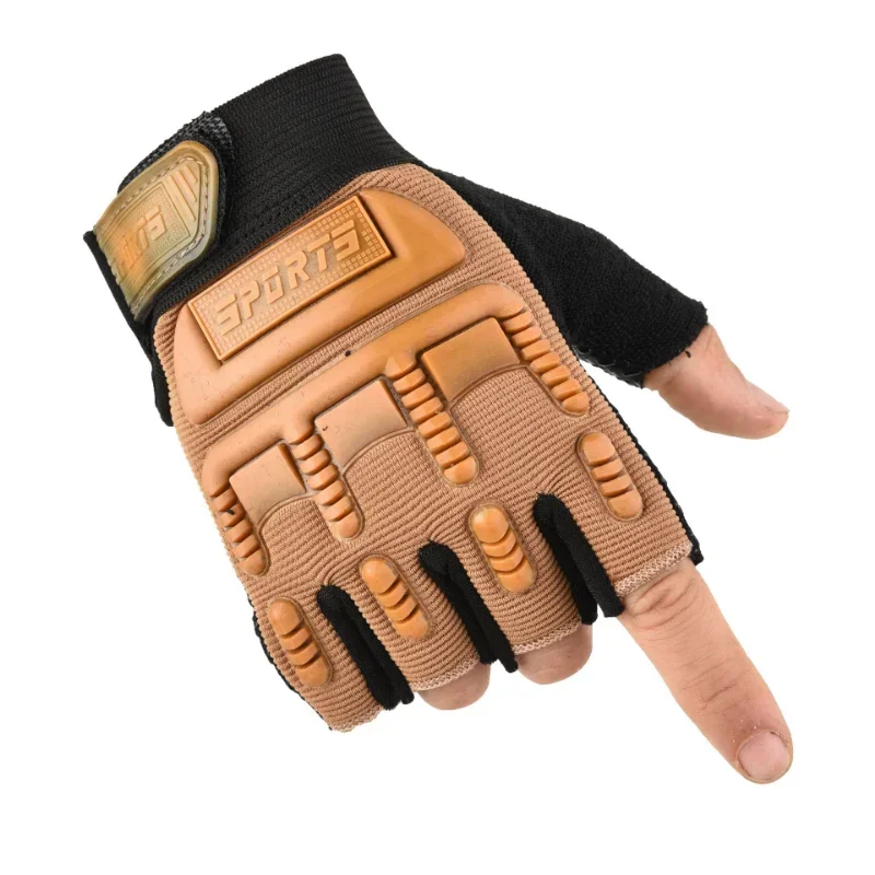 Kids Fingerless Gloves 5-10 Years Old Combat Anti-Skid Sports Riding Outdoor Half Finger Boys Girls Gloves fingerless gloves half finger gloves