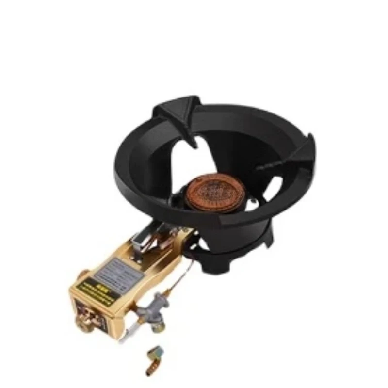 

FOR commercial high-pressure gas stove single-hole high-pressure liquefied gas stove for hotel restaurants without gas cylinder