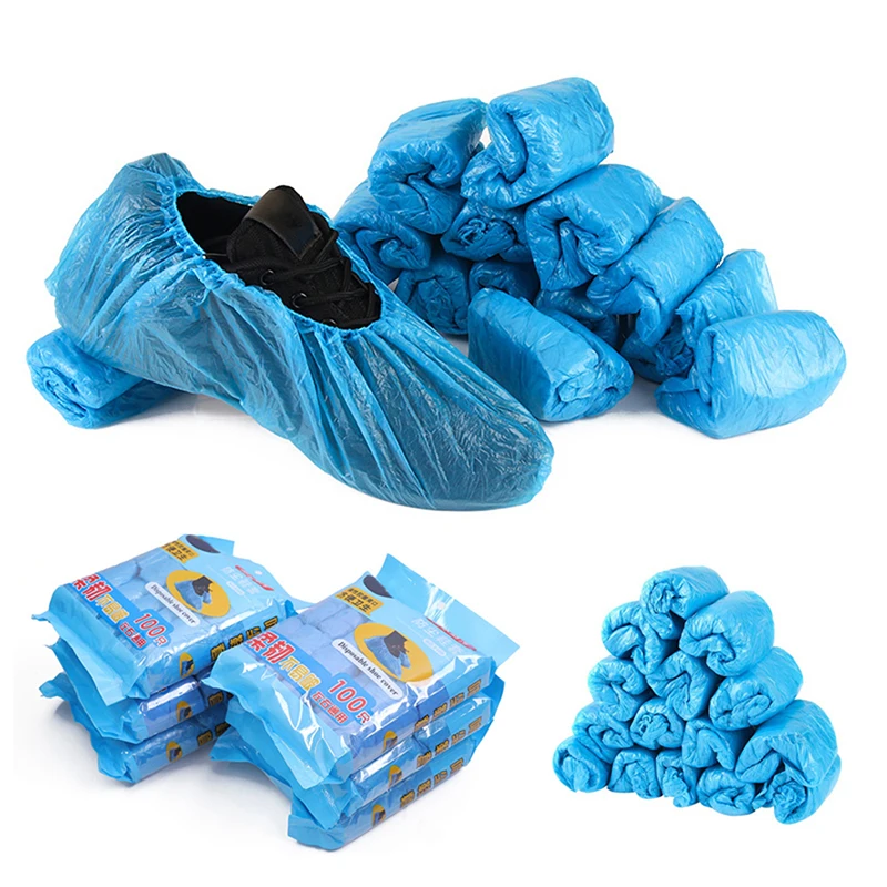 Blue plastic hotsell overshoes