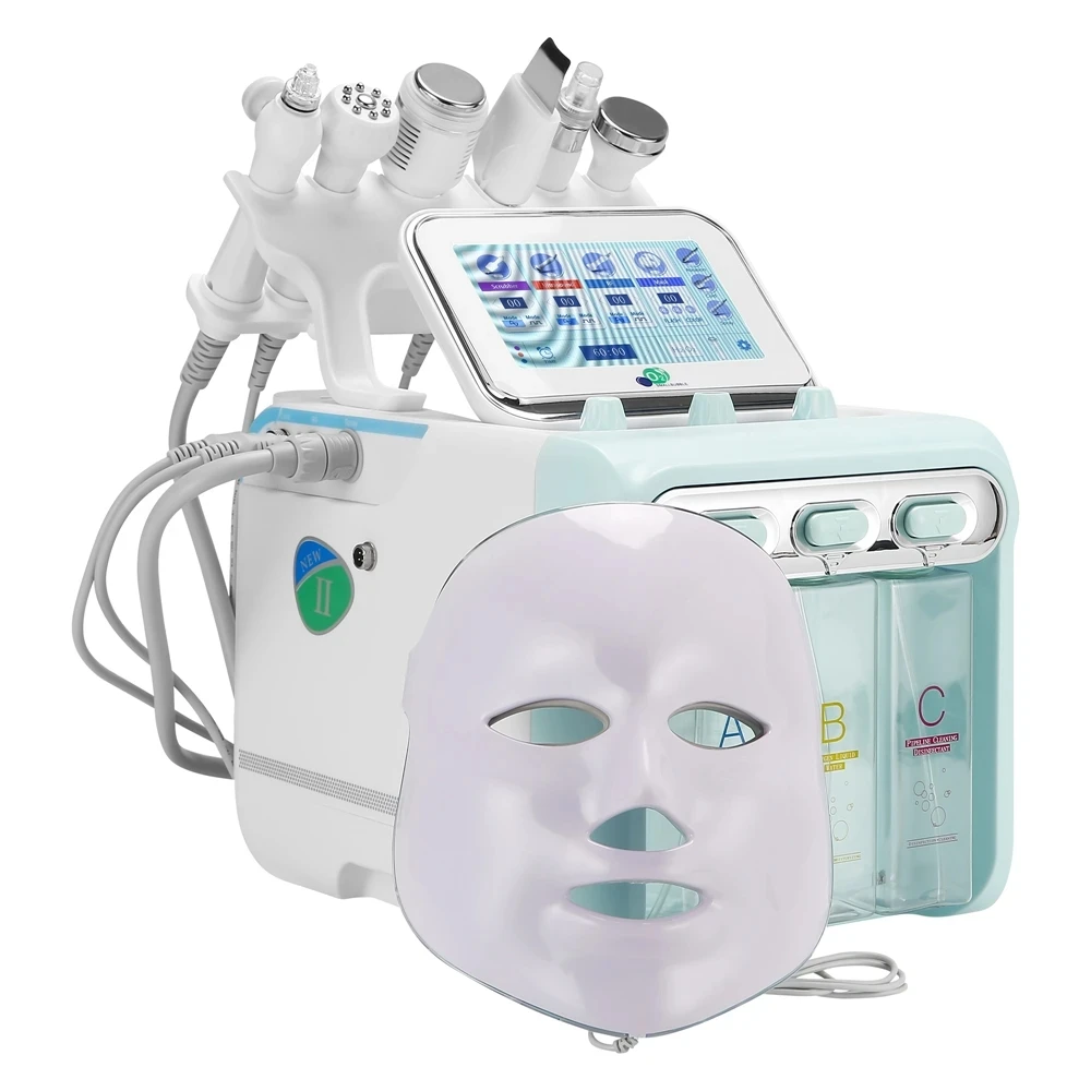 

2024 Hot Selling 7-in-1 Hydrogen Oxygen Small Bubble Beauty Machine Facial Lift Cleaning Pore Skin Facial Spa