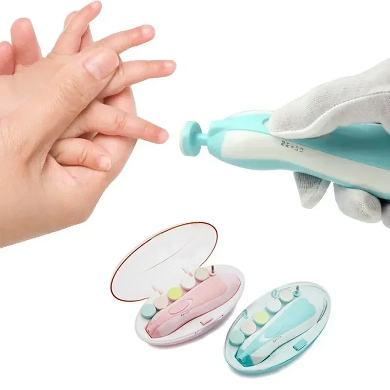 Electric Baby Nail Trimmer Kids Manicure Tool Set