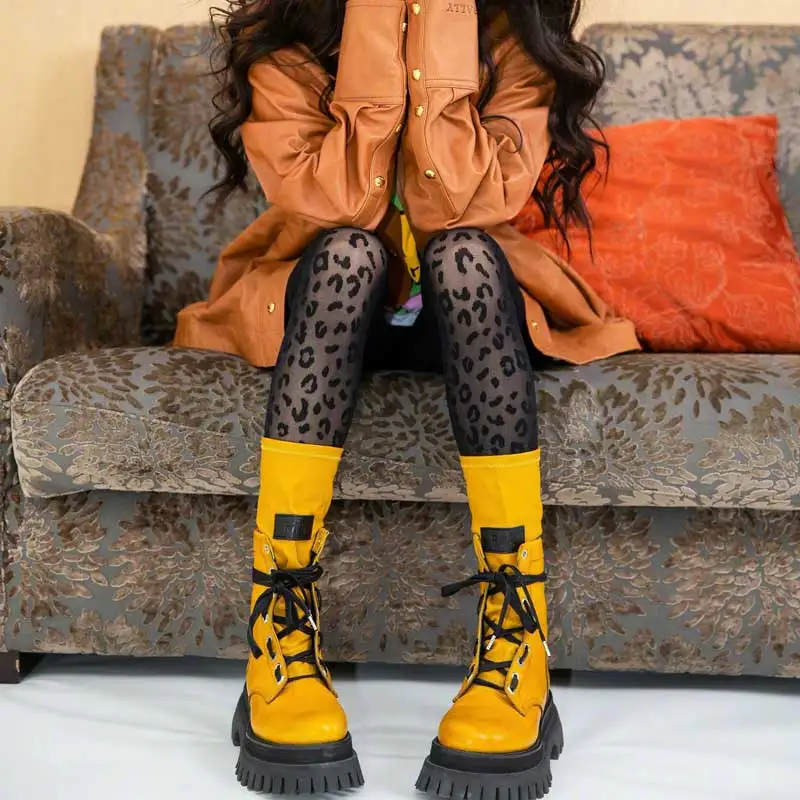 Description Picture 6 of itemSexy Leopard Print Stockings Women Tights Vintage Pantyhose Party Club Stocking Gothic Tights