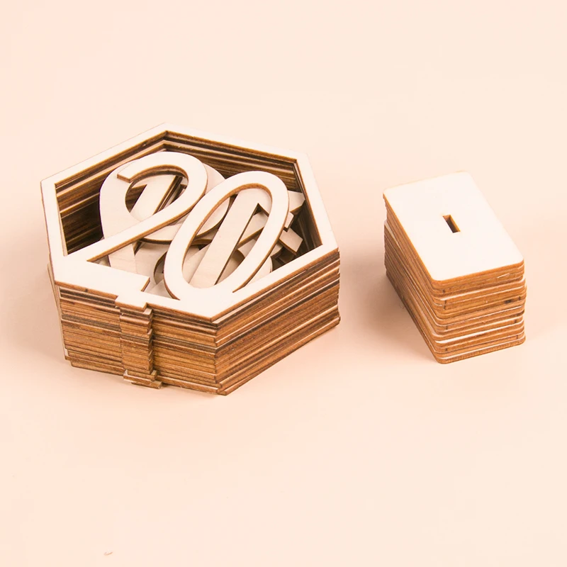 Wooden Wedding Table Number Sign Place Card Wedding Engagement Reception Seat Decoration Digital Card Event Party Supplies 10pcs wedding table numbers
