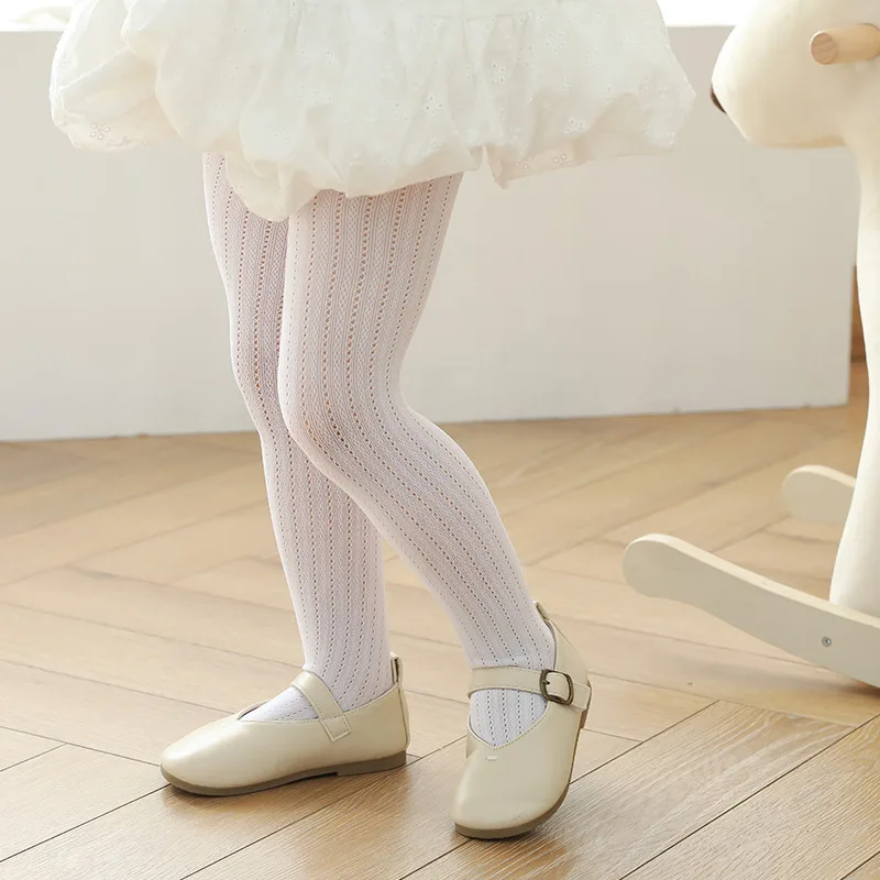 Spain Girls Stocking Spring Summer Tight For Toddler Baby Hollow Infant Ribbed Tights Babies Pantyhose kids pantyhose toddler tights