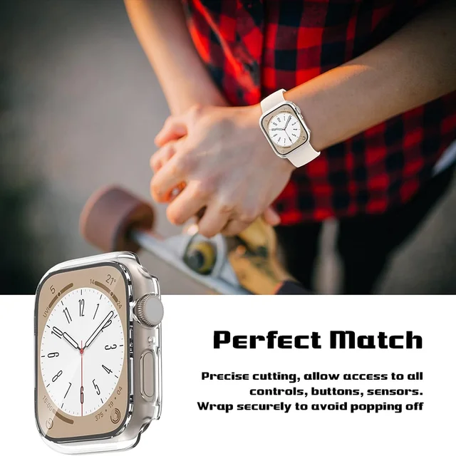 내 애플 워치를 위한 내구성 있고 세련된 보호: HUBANDE의 PC 범퍼 스크린 보호대 케이스