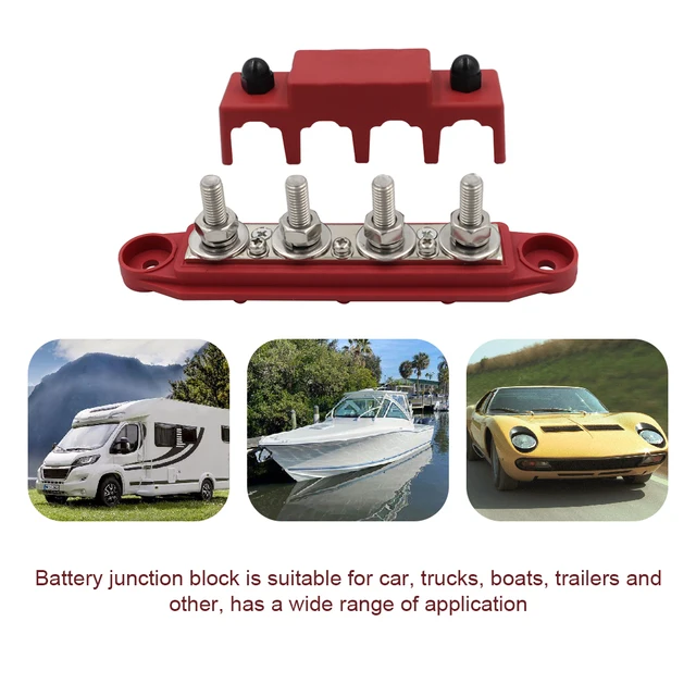 Kaufe Auto Schiff Terminal M8 M10 Schraube Hochstrom Terminal Stud  Elektrische Batterie Junction Block Draht