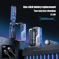 Portable Power Bank Removable Replaceable Battery Pack 20000mAh 22.5W Fast Charging External Battery for iPhone Samsung Huawei 1