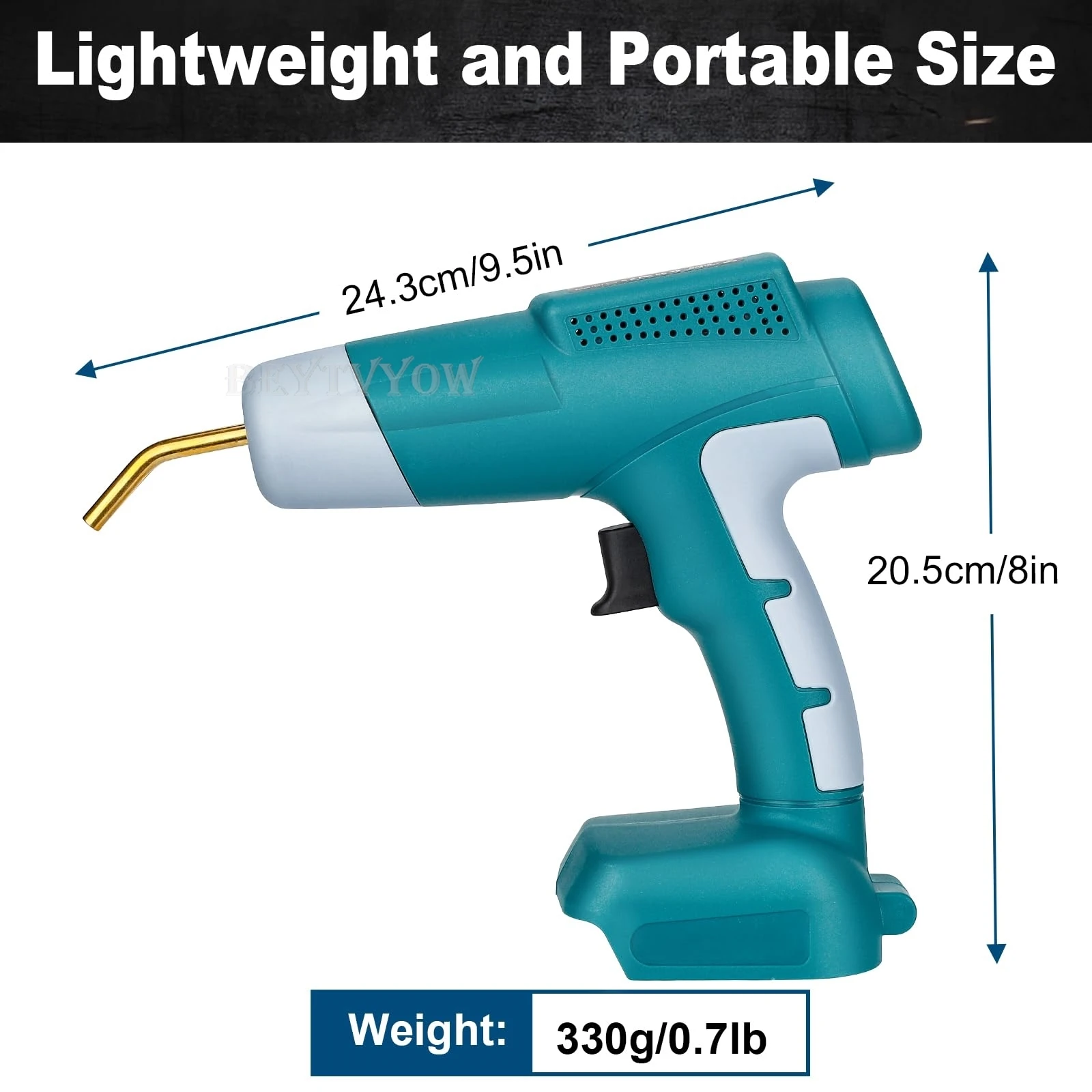 Cordless Plastic Welder Gun Compatible with Makita 18V Battery with 600PCs Hot S