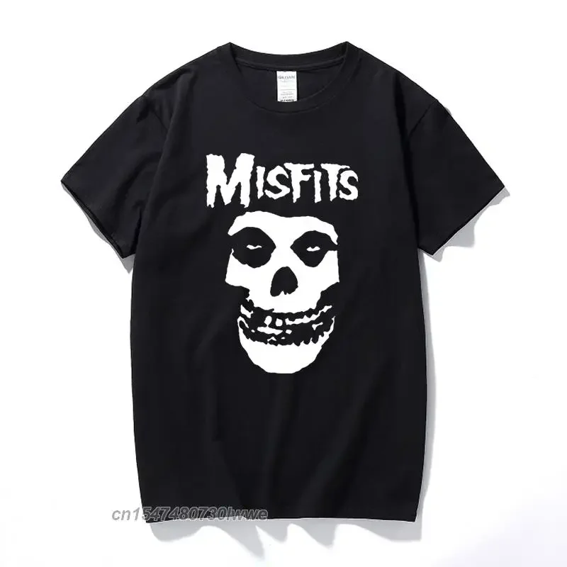 

New men Hip hop punk skull graphic T-shirt Cool design casual fashion crewneck top for both men and women street wear