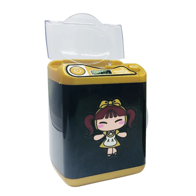 Mini Simulation Electric Washing Machine Toys Makeup Brush Play House Girl Gifts Professionally and at a Favorable Price 3