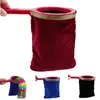 1pc Twisty Velvet Fabric Change Bag Pull Flower Make Things Appear Disappear Close Up Magic Tricks Toys for Children 1