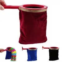 1pc Twisty Velvet Fabric Change Bag Pull Flower Make Things Appear Disappear Close Up Magic Tricks Toys for Children 1