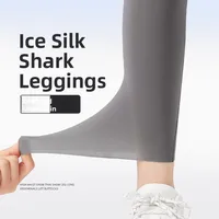 Ultra-Thin arkskin Yoga Pants Women's Ice Silk Sun Protection Sports  Pants Outerwear High Elastici Sl Base L...