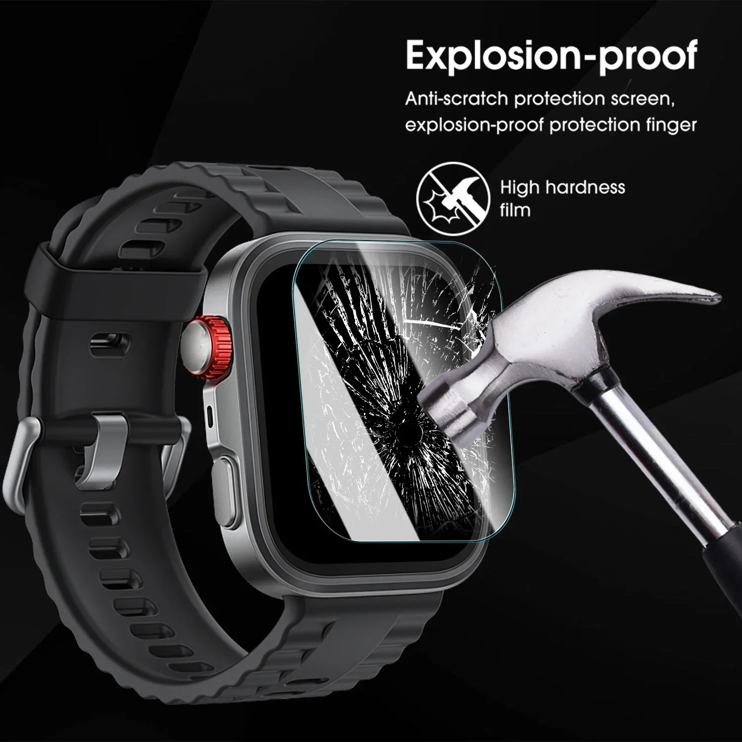 Easy to Install Screen Protectors For Huawei Watch Fit 4Pro Smartwatch Tempered Glass Anti Scratch Glass Films for Fit 4 Pro