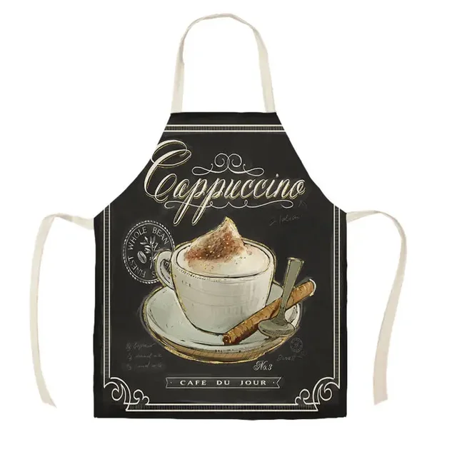 Coffee Pattern Ladies Kitchen Apron: A Stylish and Functional Addition to Your Kitchen!