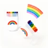 2Pcs/3Pcs Rainbow Crayon Paint Rainbow Birthday Party Colourful Theme Party Accessories Party Family Costume Gift Pocket Size 2