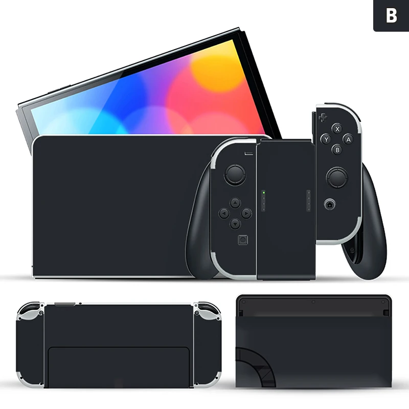 1PC Pure Color Skin Sticker Protector For Nintendo Switch OLED Classic Switch Scratch-resistant Switch Oled Color Sticker 