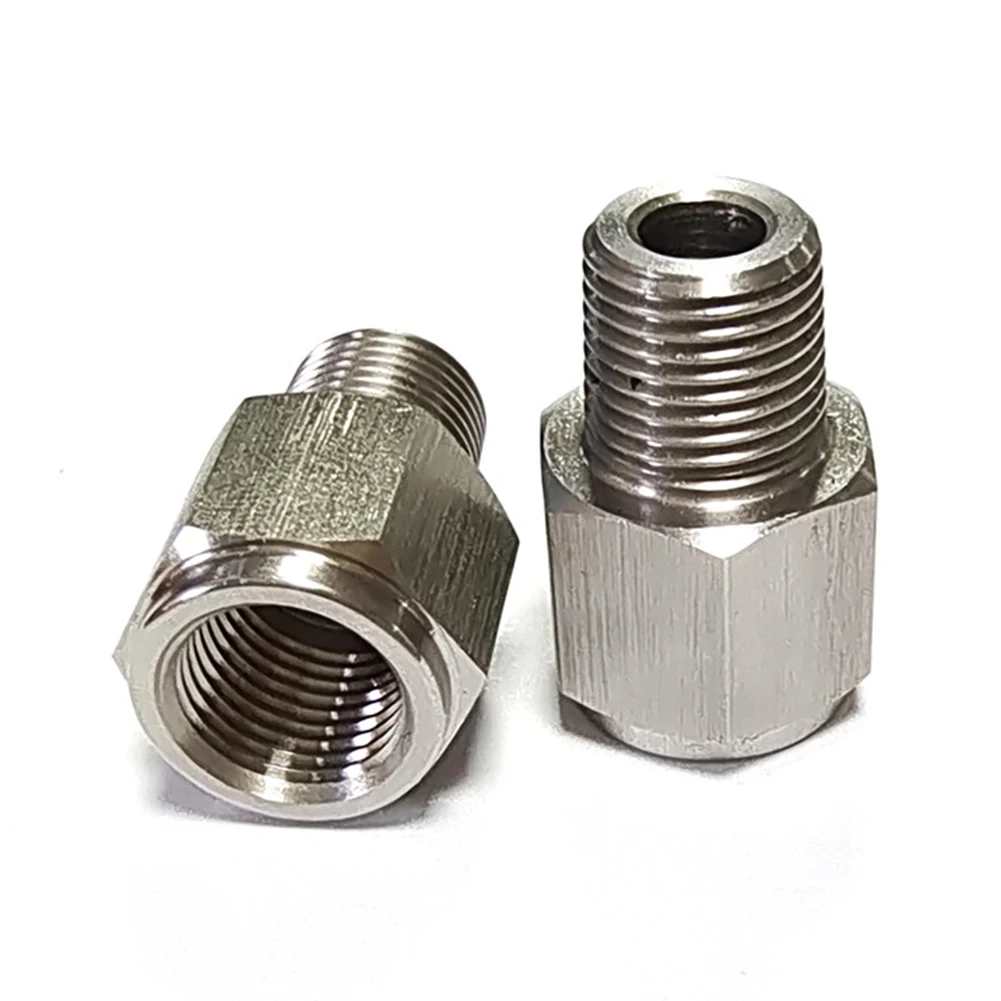 Stainless steel oil pressure gauge adapter 1 8 npt male to m10x1 0