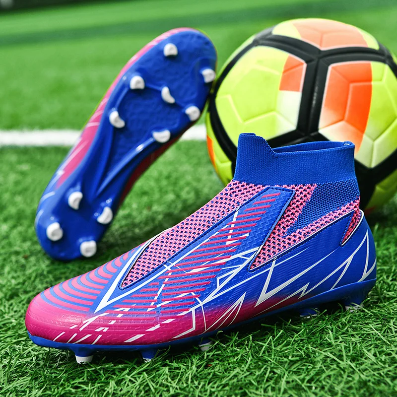 Messi Quality Soccer Shoes Durable Football Boots Sociaty Chuteira Campo Cleats Futsal Training Sneakers Women TF/AG