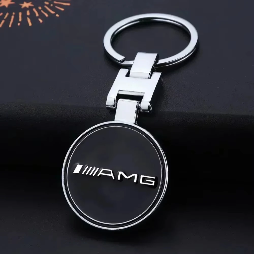 메르세데스 벤츠 AMG E S C A B 클래스 GLE GLS CLS GLC CLA GLA GLK GLB C197용 금속 자동차 엠블럼 키체인 키링 펜던트 장식