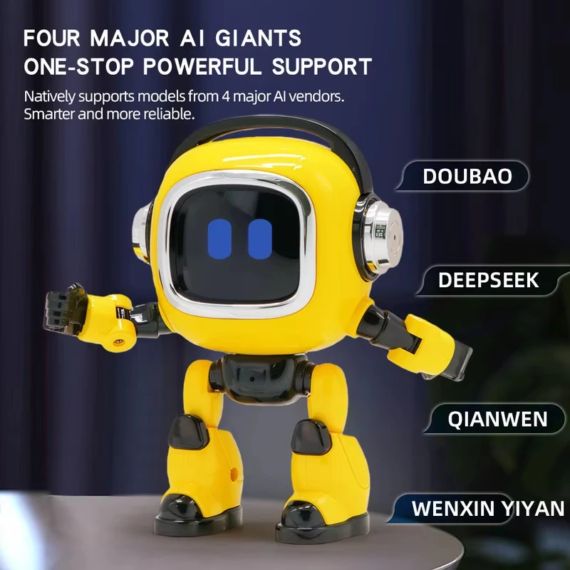 Robot Compagno AI: Facile da Usare, Robot Elettrico per Bambini, Giocattolo Telecomandato per Viaggi, Casa ed Educazione, Meccanico Elettrico per Bambini - immagine 4