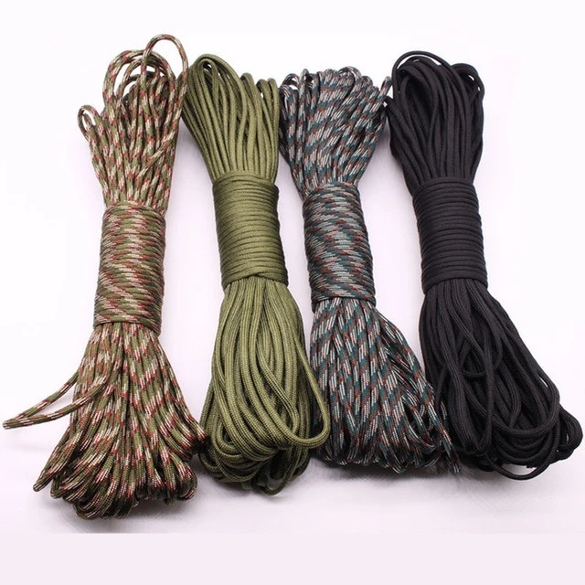 31M 4mm Paracord Polyester Rope 550 Parachute Cord Lanyard Rope Mil Spec  Type III 7 Strand DIY Braided Rope Bracelet Accessories - AliExpress