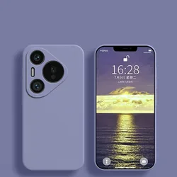 Liquid Silicone Soft TPU Phone Protector Case - Enhanced Grip & Protection for Huawei Pura 80 Ultra (Lavender Grey)