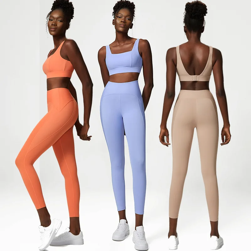 Jenny&Dave New Fashion Ladies Slim Fit Legging Pants European And American Sexy Yoga Clothing Female Nude Fitness Sets Women shu блеск для губ мерцающий sexy nude