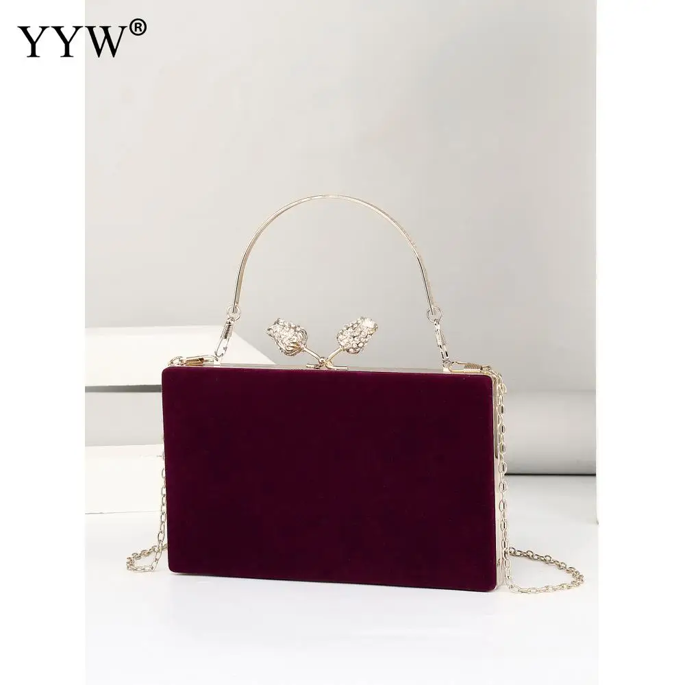 For Women Fashion Leaf Clasp ClutchesLadies Gala Party Dinner Clutch Chain Shoulder Handbags and Purses Ladies Chic Handbag