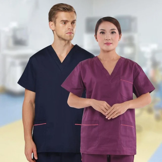 Operating Room Medical Uniform Workwear Uniform Set V-Neck