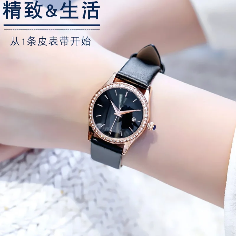 General Replacement Leather Watch Band 12/13/14 /15/16/17/18/19/20/21/22 mm Thin Plain Cowhide Strap