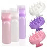 Silicone Shampoo Brush Head Scalp Massage Comb Hair Dye Tint Oil Applicator Bottle with Brush Barber Salon Hair Styling Tools 1