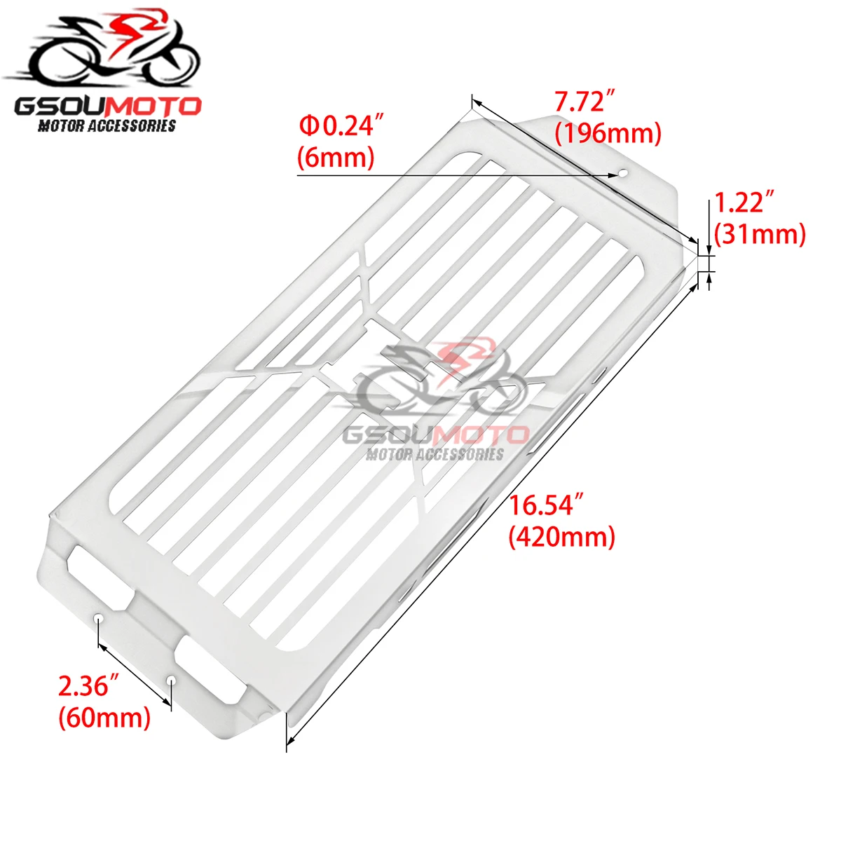 Griglia Radiatore Cromata Per Honda Shadow VT600/Steed VLX400 88-07 - Foto 8