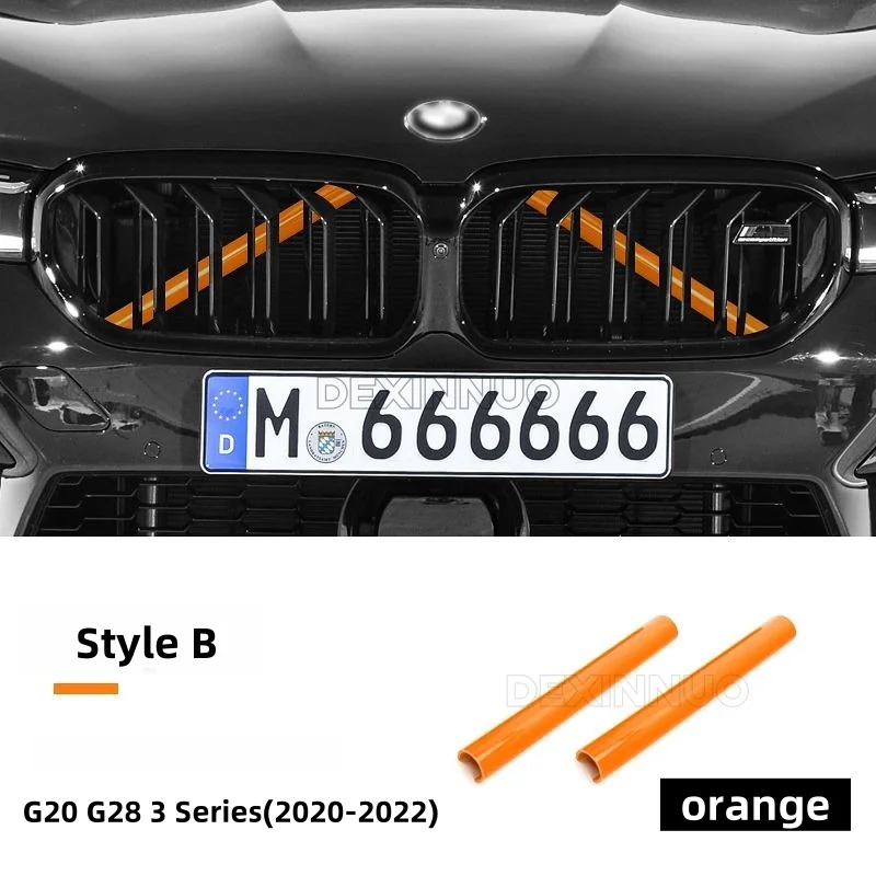Sleek Automotive Front Grille Trim Strips