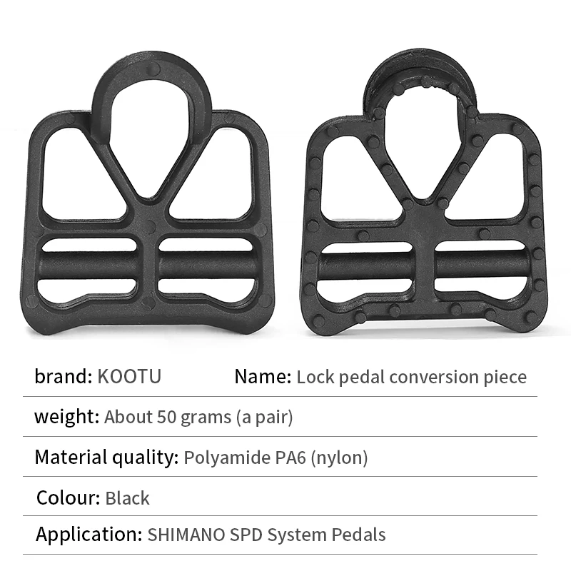 Road Bike Cleat Pedal Lock Conversion Plate For Shimano Deck Look Shoe Protection