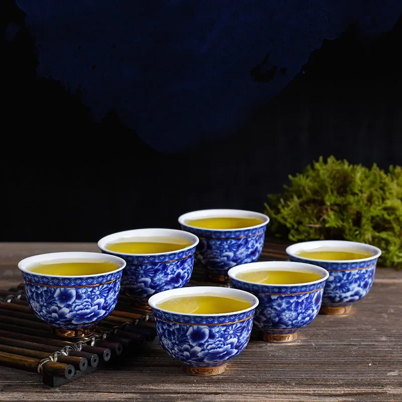 Set Da Tè Kungfu Cinese Fatto A Mano – Teiera Nero/Bianco, 4 Tazze, Vassoio E Borsa Da Viaggio