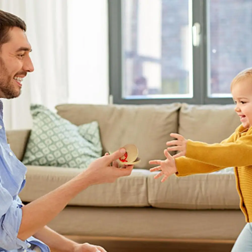 Description Picture 3 of itemWooden Castanets Wood Percussion Flamenco Musical Instrument Kids Children Toddler ToysWooden Castanet Percussion Instrument