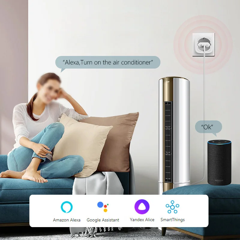 HomeKit WiFi Smart Plug Apple Home Scan Code No Hub Required EU Socket Remote Su