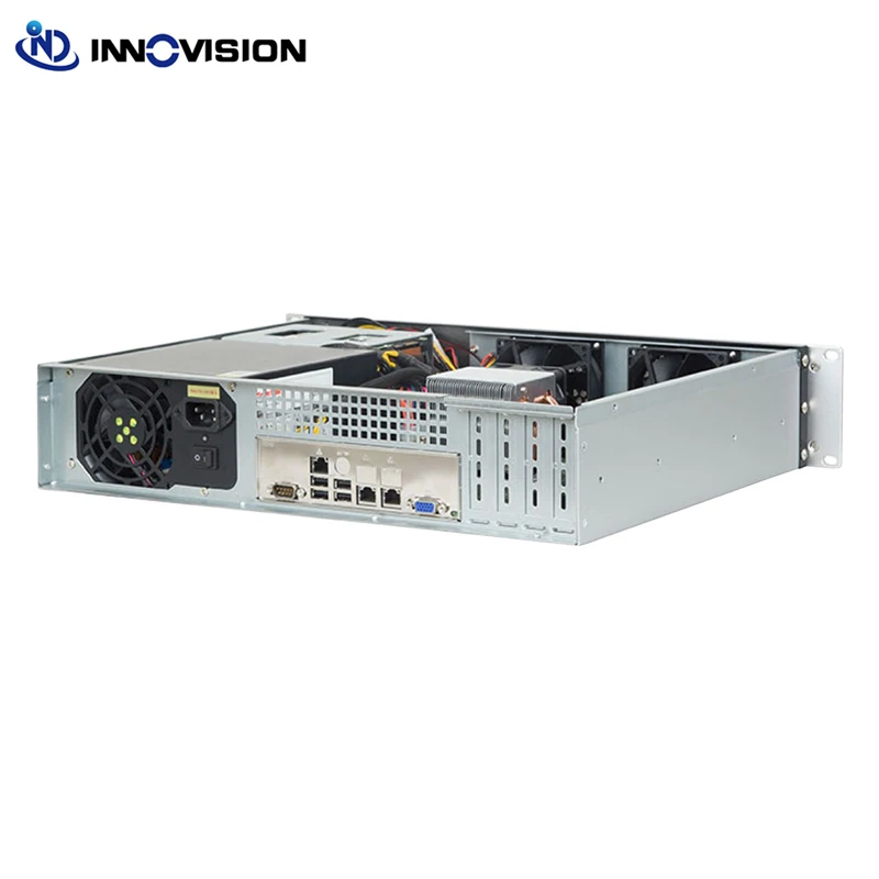Compact 2U Rack Mount Chassis L350MM Industrial Control Equipment Monitoring Network Server Case