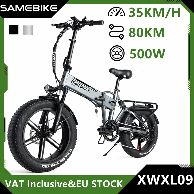 Eu Stock Samebike Xwxl09 Bici Elettrica 20 ''Fat Tire 500W Motore Full Suspension Fold Mtb Bicicletta Outdoor 35 Km/H Mountain E-Bike