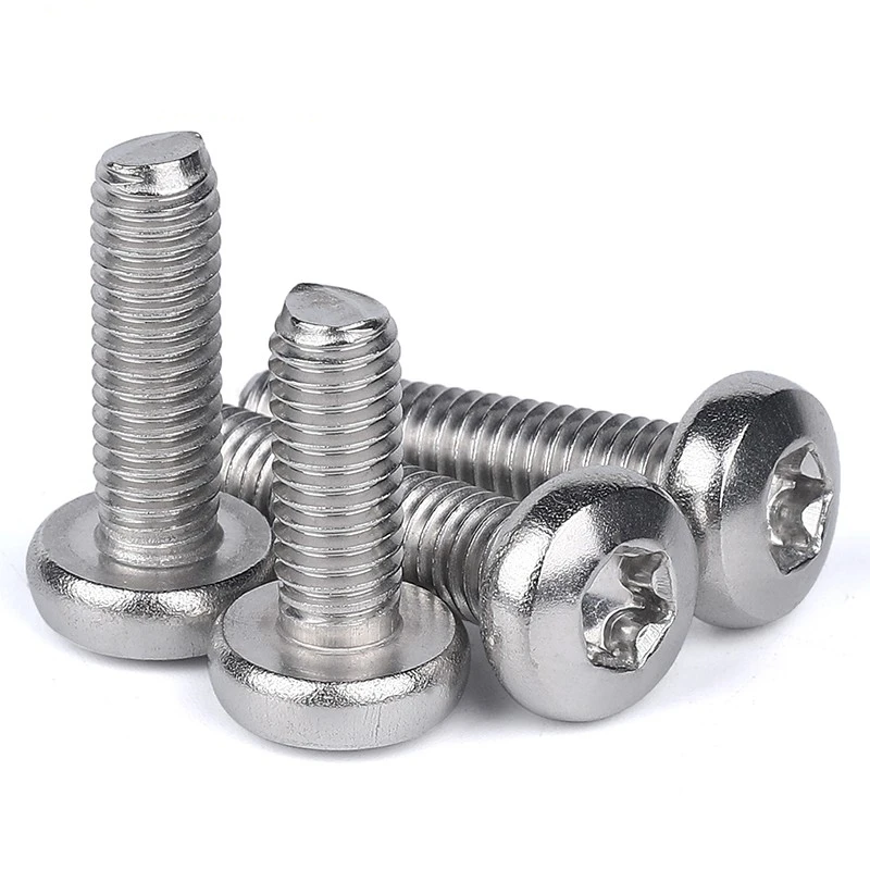 Stainless Steel Screws Hexagon Socket Head Cap Screw 50/10pcs M2 M3 M4 M5 M6 M8 GB2672 Black 304 Stainless Steel Hexalobular Socket Six-Lobe Torx Button Round Pan Head Screw Bolt